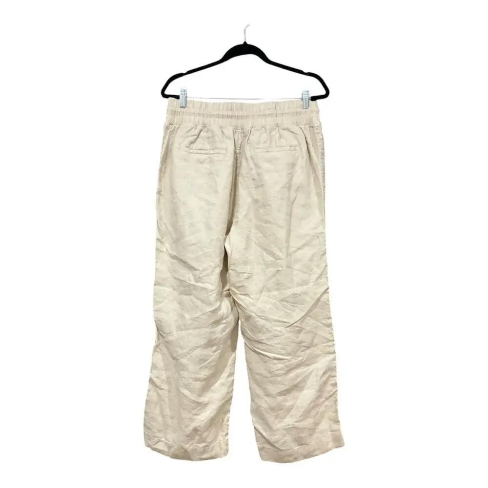 Quince Pants Women Large Cream 100% Linen